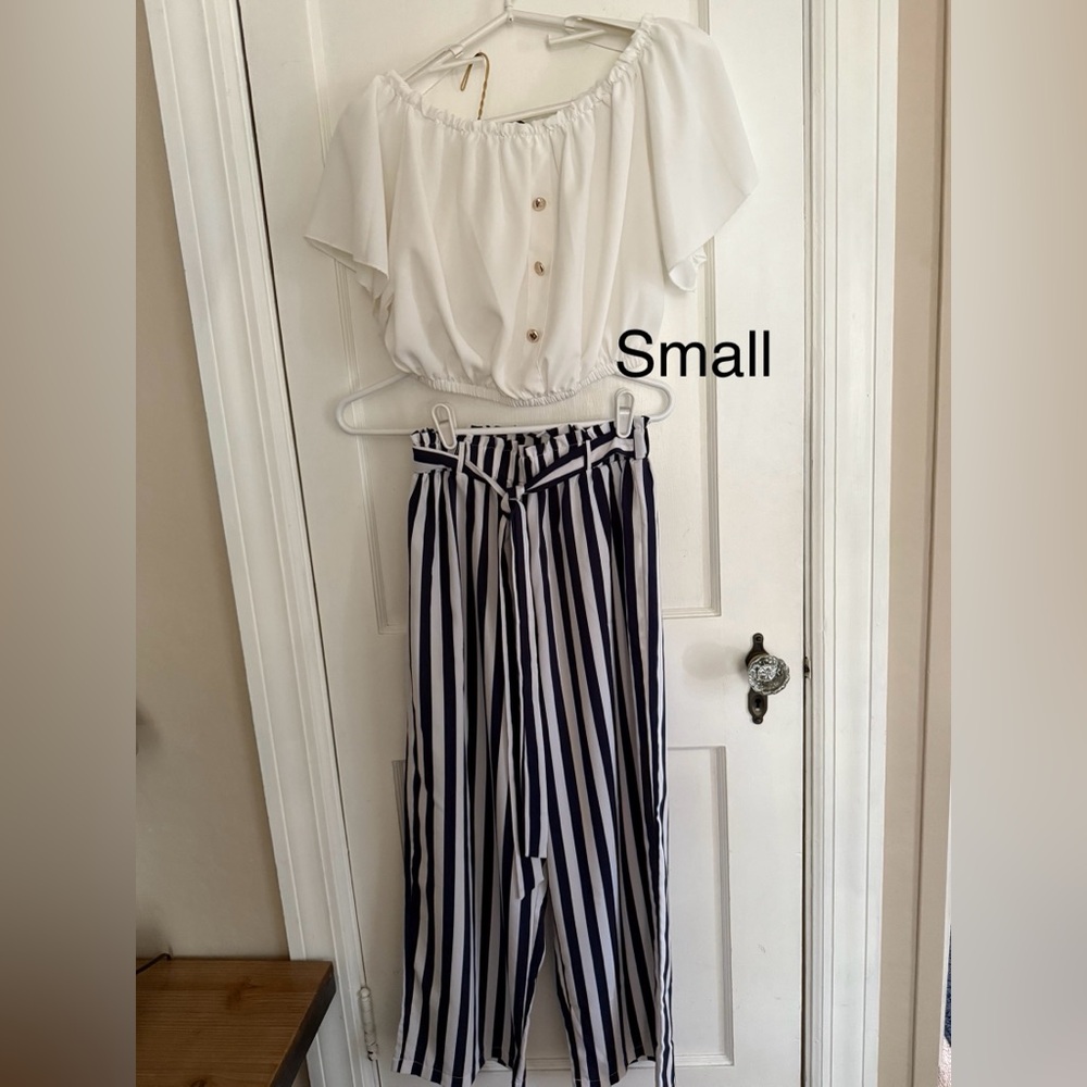 Blouse and flared pants (2 piece )